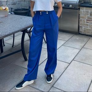 Vintage Linen Blend Trousers